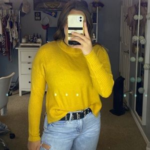 Yellow long sleeve sweater